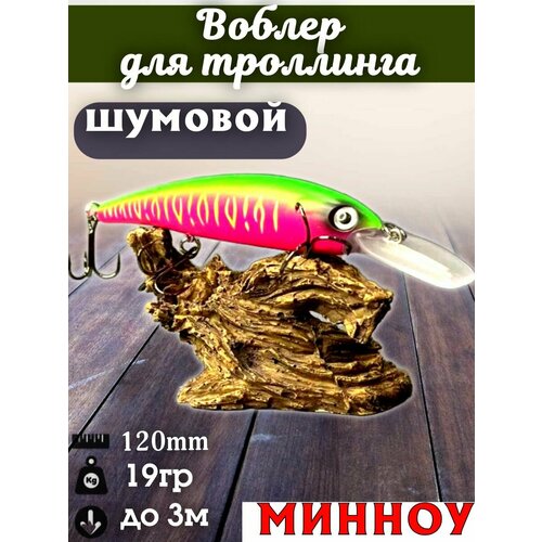 Воблер для троллинга BANDITS WS120мм 19гр заглубление до 3м / Воблер для рыбалки