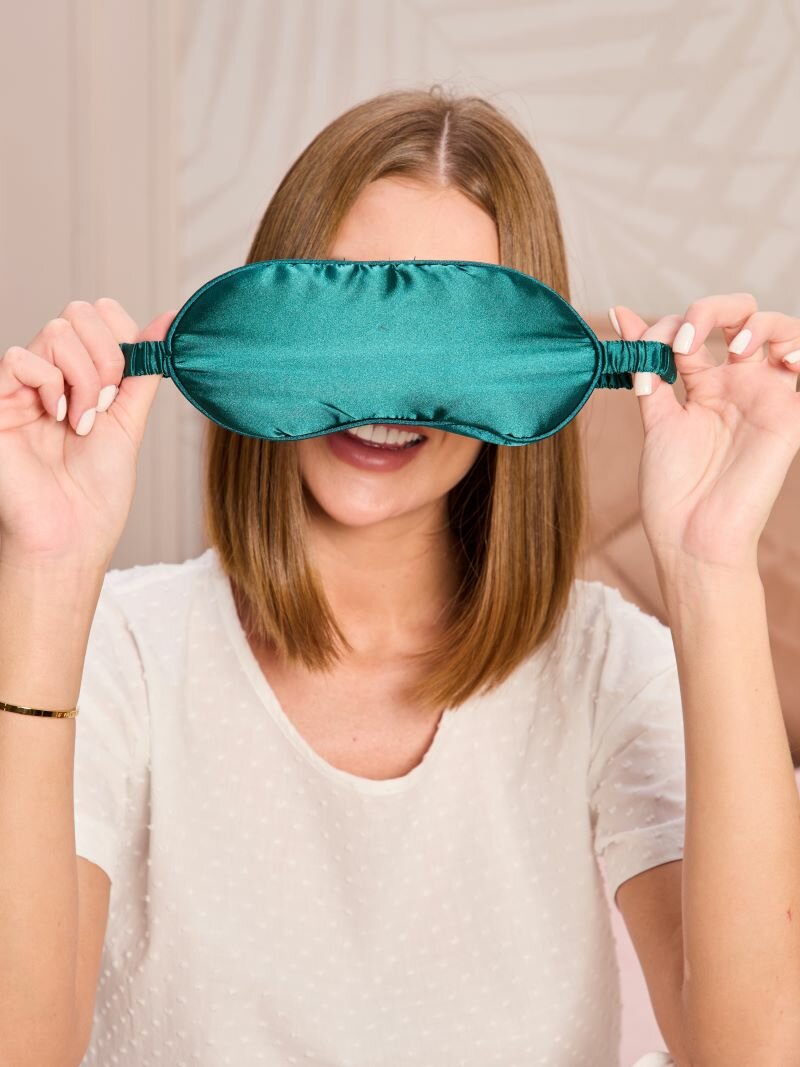 Картинки Маска для сна , изумрудный