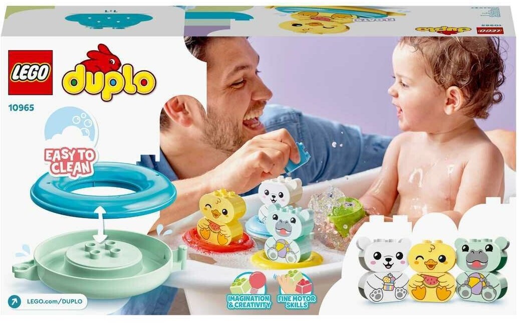 Конструктор LEGO DUPLO 10965 Приключения в ванной: плавучий поезд для зверей — фото 1