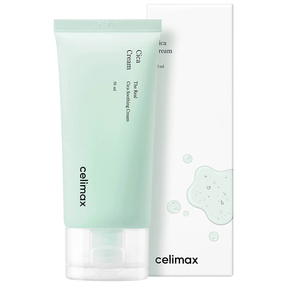 Лёгкий безмасляный крем с экстрактом центеллы Celimax The Real Cica Soothing Cream, 50 мл