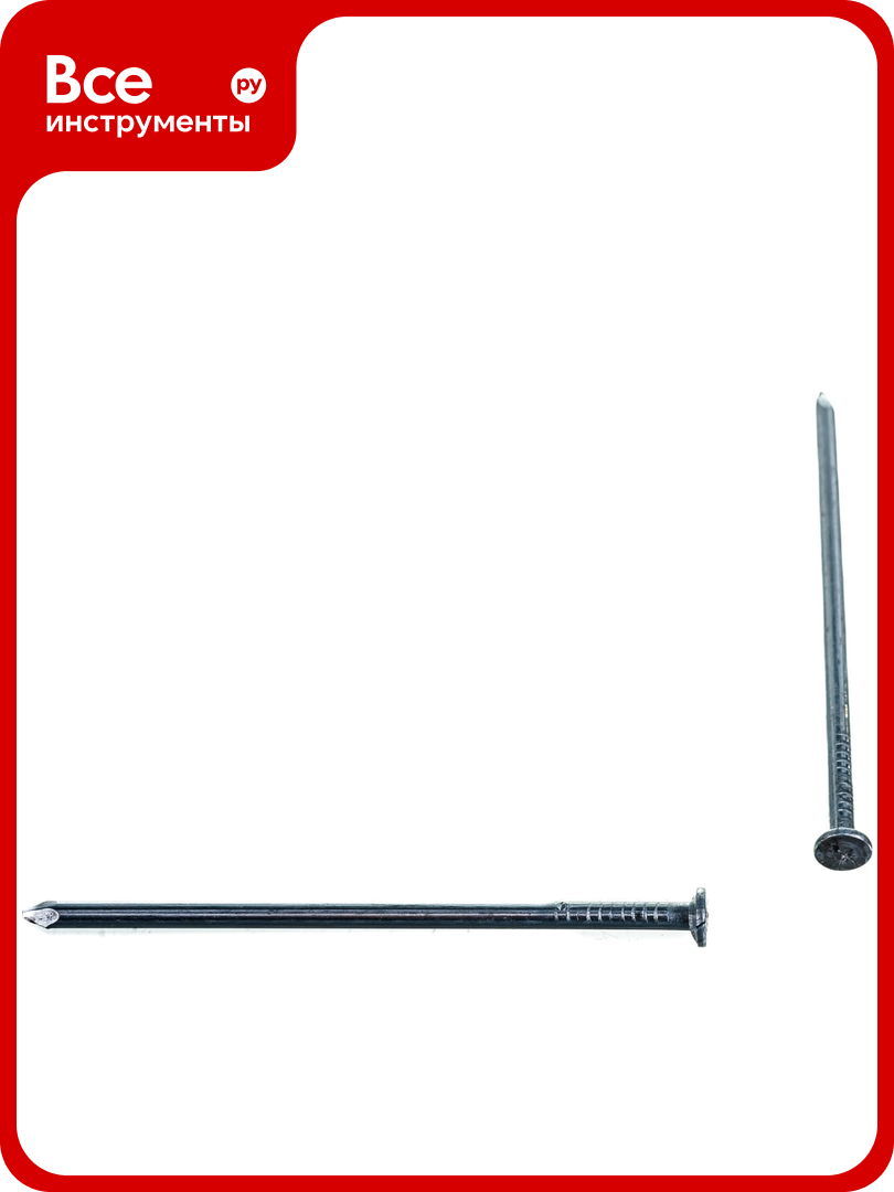 Строительный оцинкованный гвоздь 2.5х60 400г (примерно 179 шт.) - коробка Tech-Krep 102029