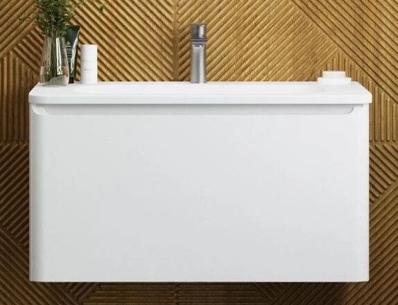 Тумба под раковину Art&Max Sanremo AM-Sanremo-800-1C-SO-BL 792 см подвесная белый глянец