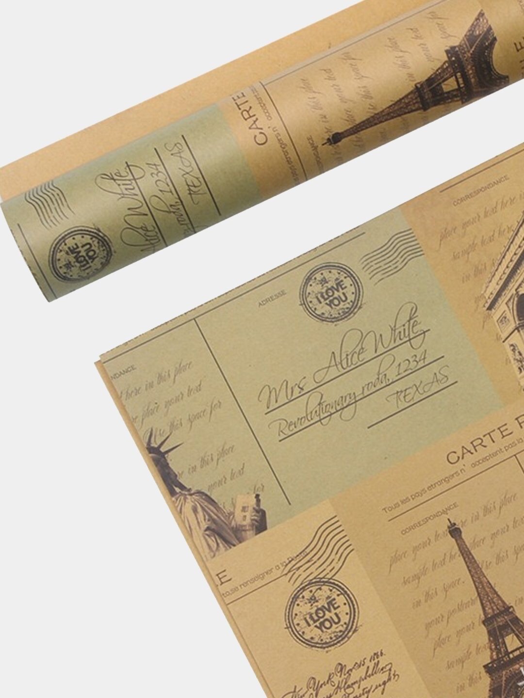 Крафтовая бумага для упаковки подарков и цветы, 70×50 см — Стиль и забота в каждой детали