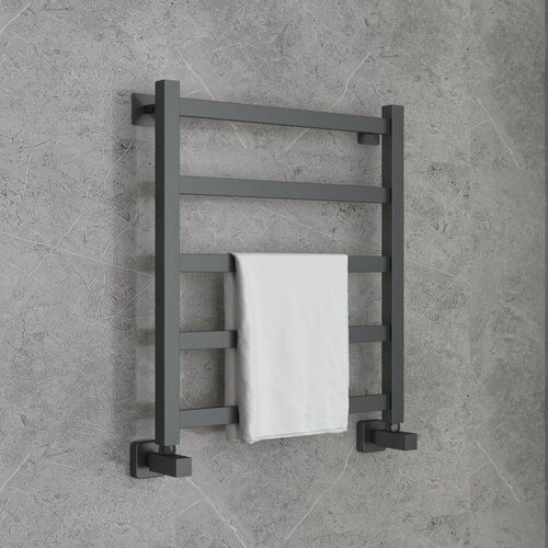 Изображение товара Полотенцесушитель водяной, KEEROL LEONARDO, 600x500, Графит. Цвет не оружейная сталь