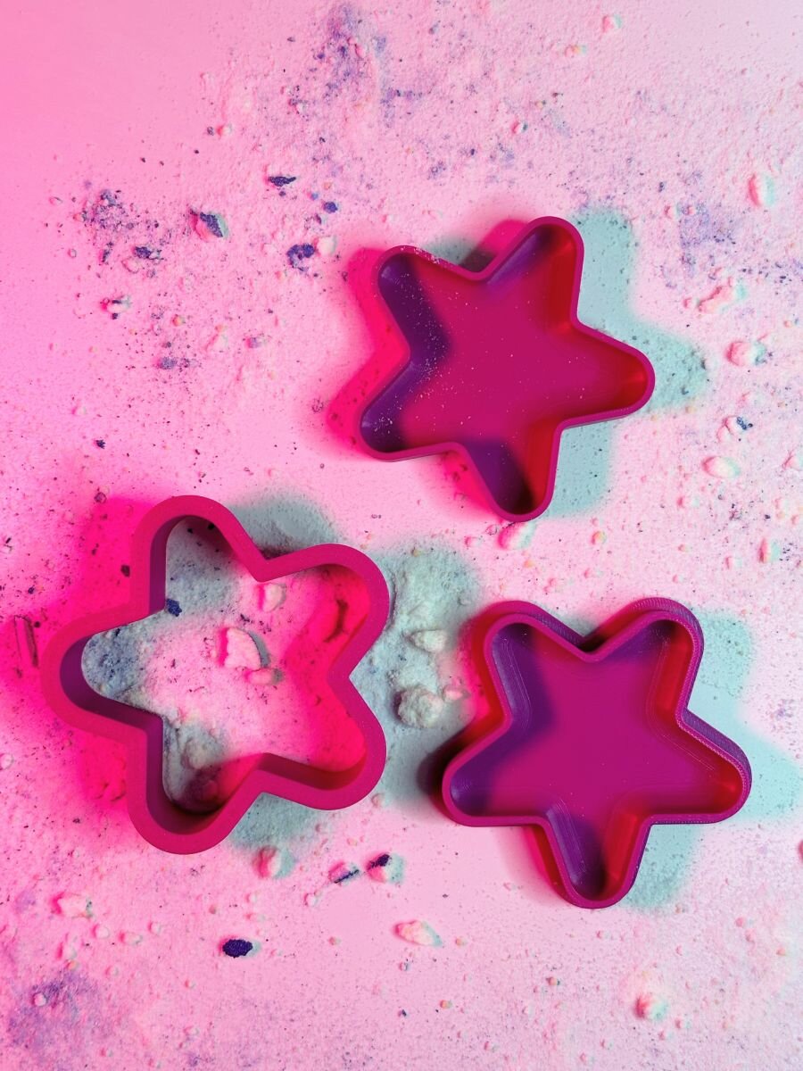 3D форма для бомбочек Звезда 7 см — фото 1