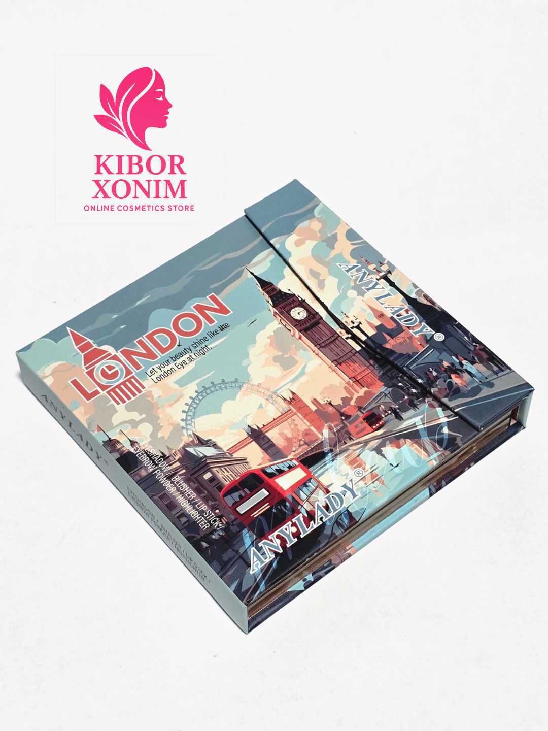 Палитра теней 5 в 1, Anylady тен , румян, хайлайтера и помады 32цвет