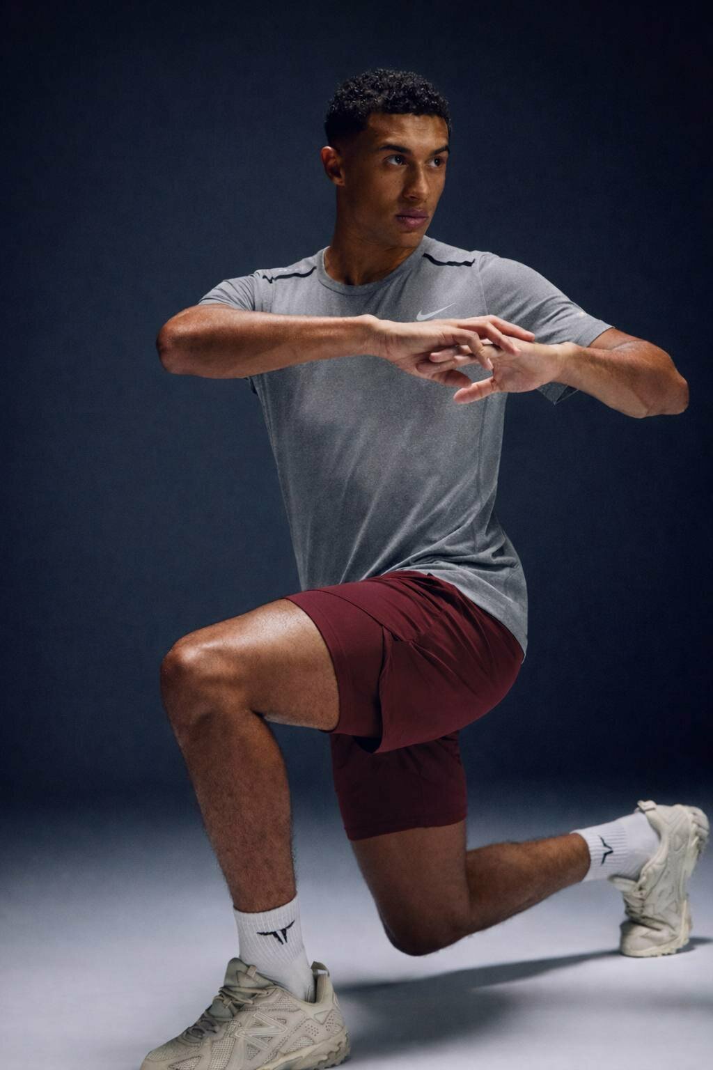 Футболка спортивная NIKE, 1 шт., размер s, gray — фото 1