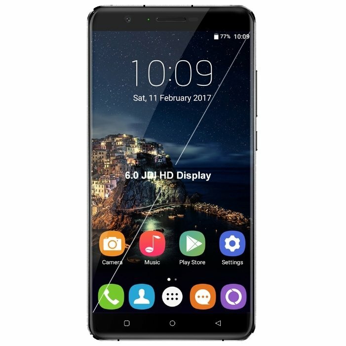 Смартфон OUKITEL U16 Max 3/32 ГБ, micro SIM+nano SIM, черно-серебристый