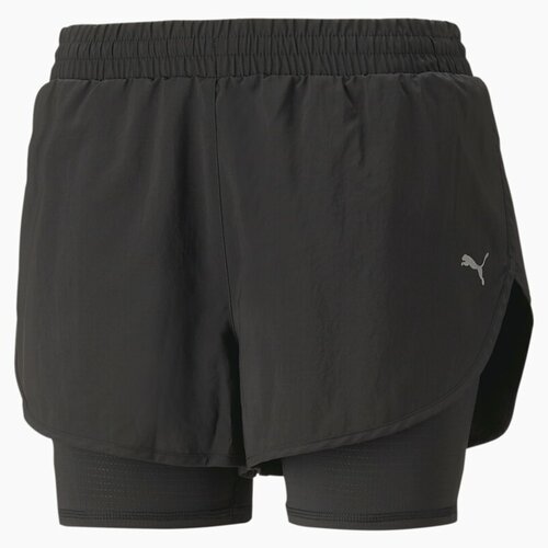 Шорты спортивные PUMA Run Fav Woven 2in1 Short W, размер M, черный