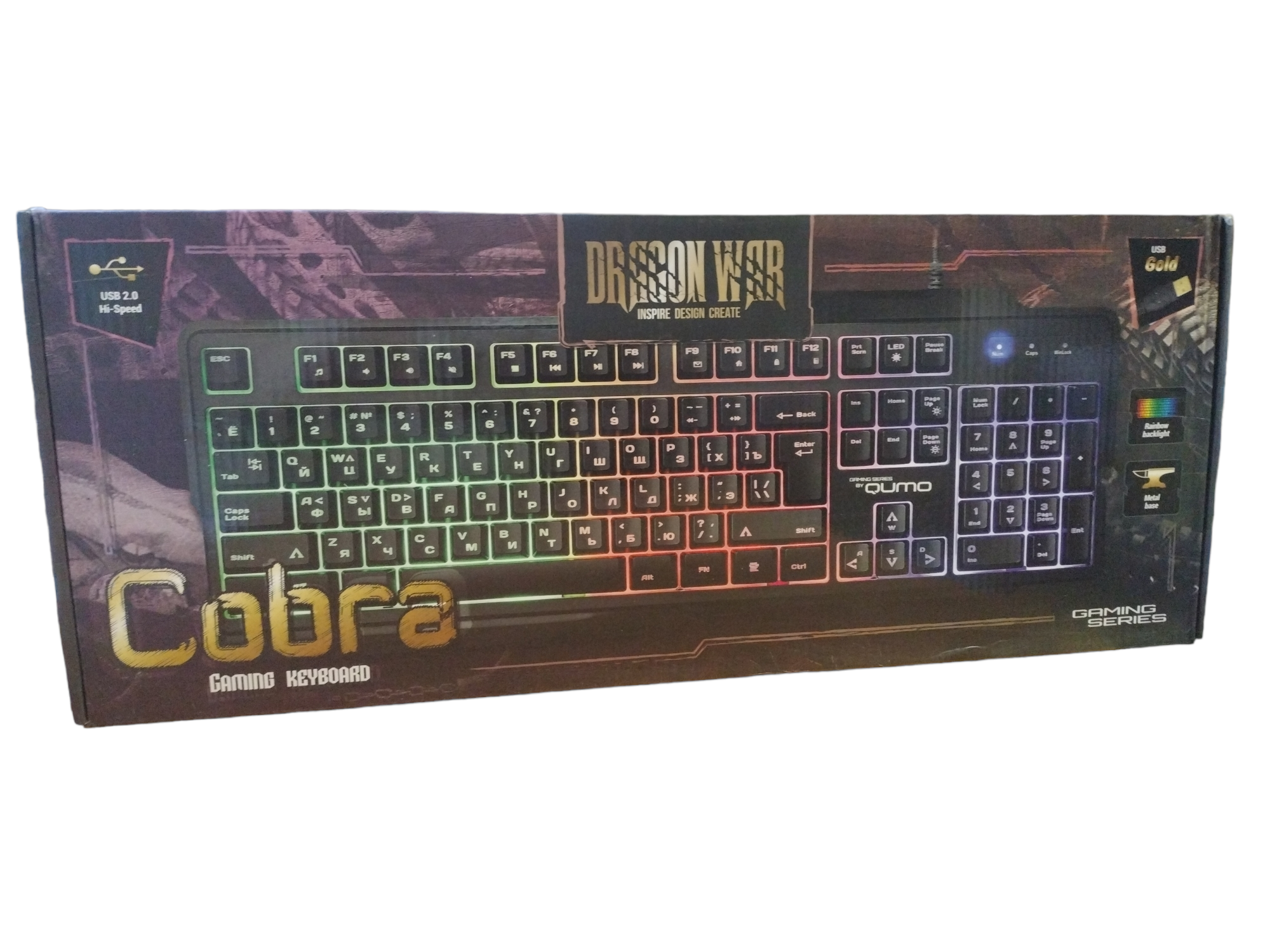 Игровая клавиатура Qumo Cobra K30 Black USB черный, русская