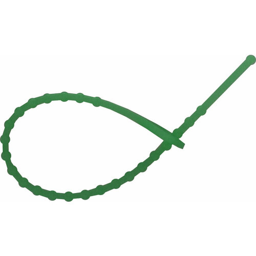 Хомуты пластиковые многоразовые 0,3 х 12 см, стяжка садовая, подвязка для растений, набор 20 шт Polyagro