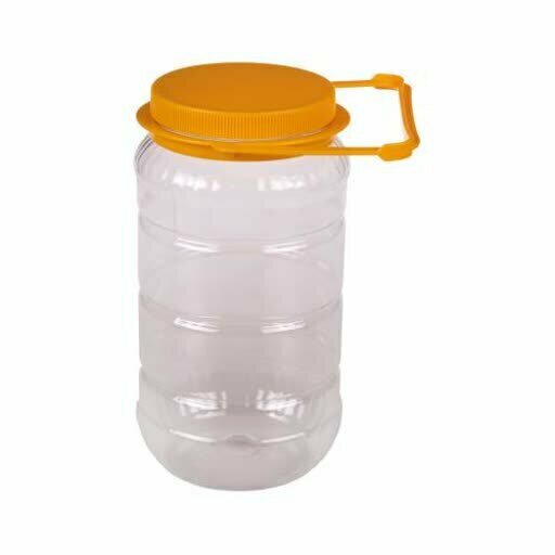 Банка 3л. ПЭТ со съемной ручкой и желтой крышкой