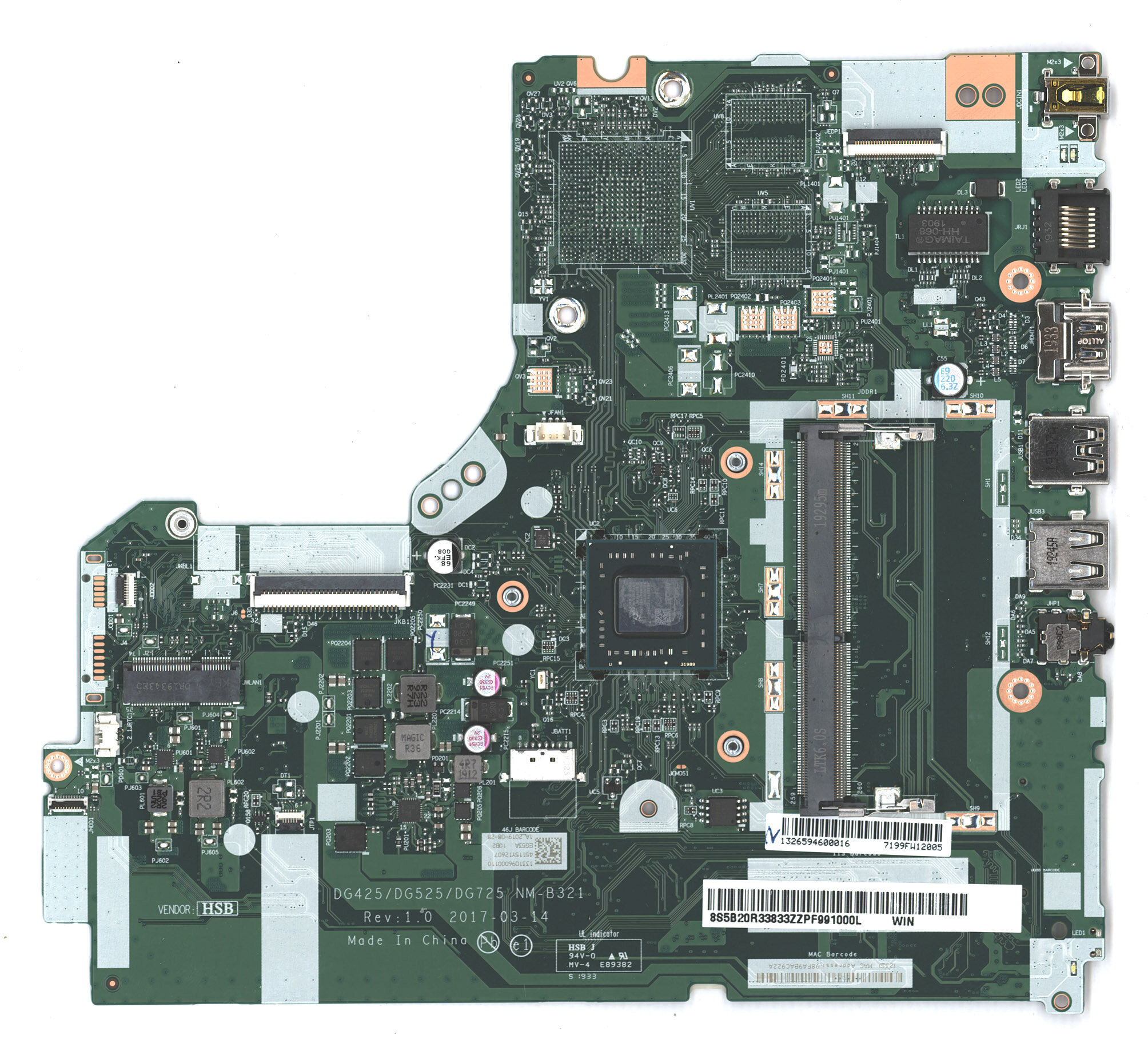 Материнская плата для Lenovo 330-15AST A6-9225 UMA WIN