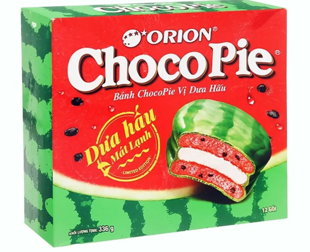 Orion Choco Pie пирожное шоколадное Арбуз 336 гр