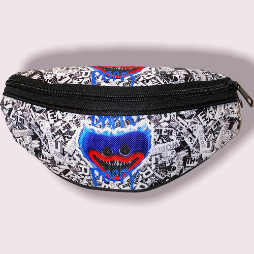 фото Сумка поясная poppy, черный, синий