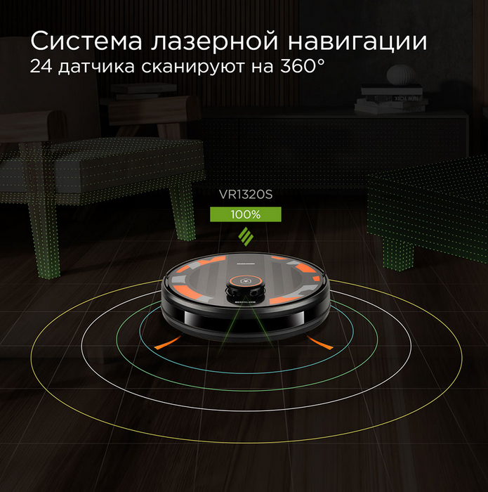 Умный робот-пылесос REDMOND VR1320S WiFi