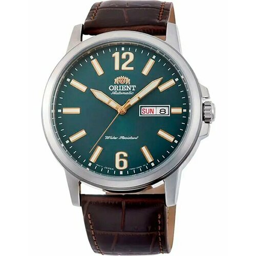 фото Наручные часы orient ra-aa0c06e19b, зеленый, коричневый