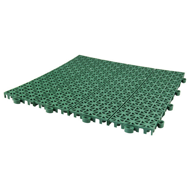 Покрытие модульное квадрат 9шт 30х30см пластик зеленый