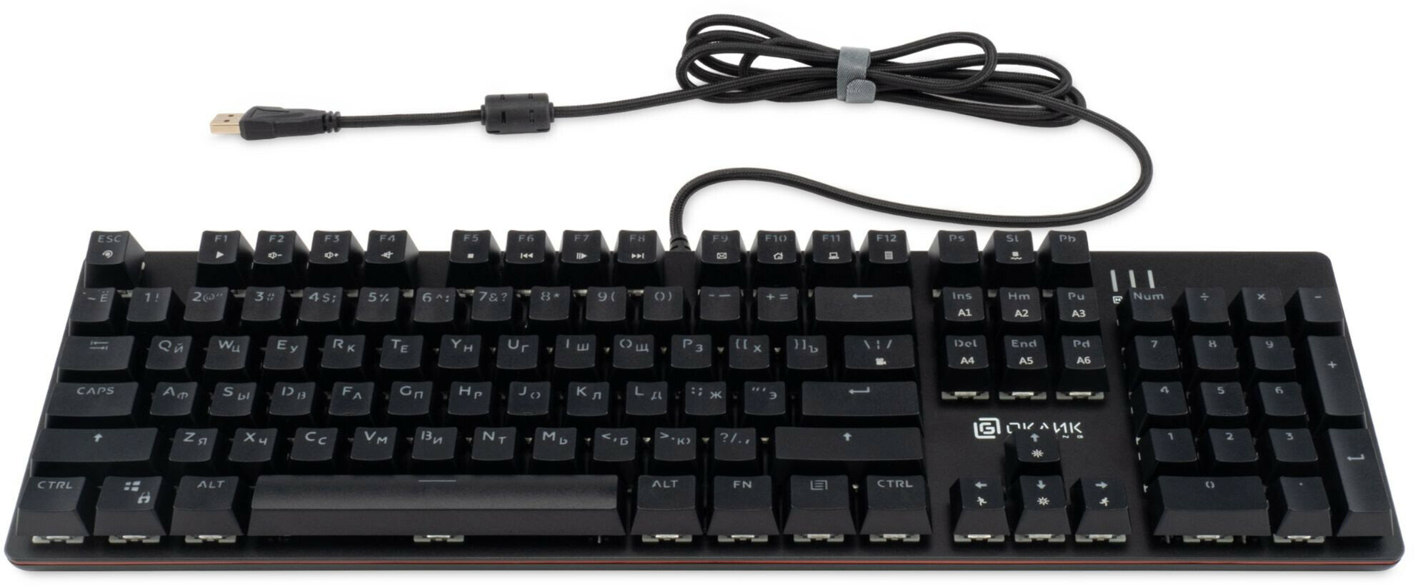 Клавиатура Oklick 990 G2 черный (1875240)