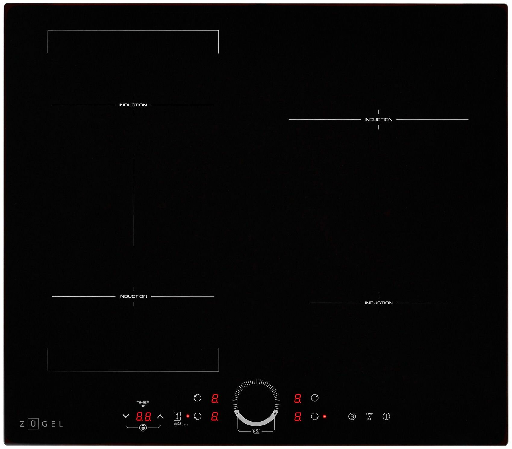Встраиваемая электрическая варочная панель ZUGEL ZIH605B
