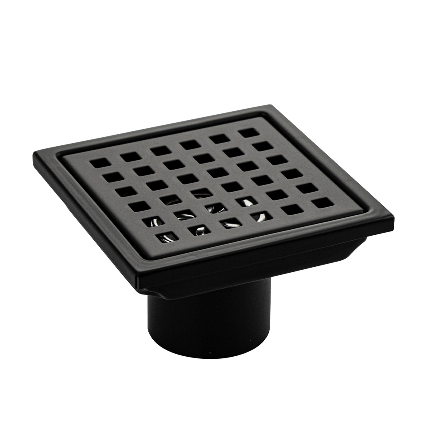 фото Душевой трап из нержавеющей стали с сухим затвором , цвет матовое золото, санакс