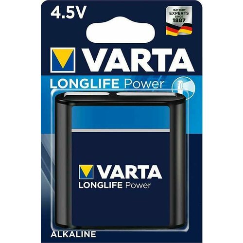 Батарейка Varta LONGLIFE POWER (HIGH ENERGY) 3LR12 BL1 Alkaline 4.5V (4912) (1/10/100) VARTA 4912121411