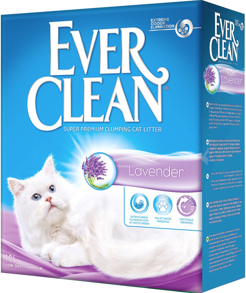 Ever Clean Lavander комкующийся наполнитель с ароматом лаванды 10 л