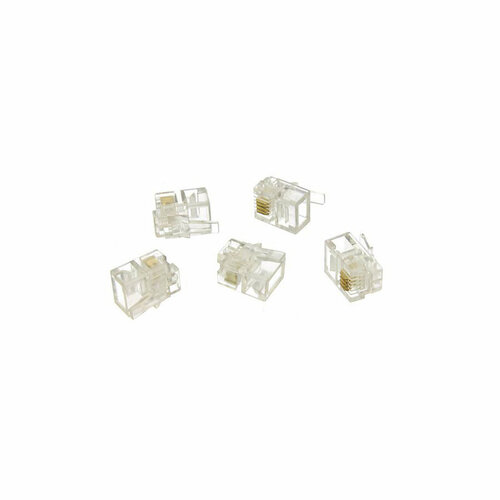 Телефонный разъем RJ11 для провода 6P4C упаковка 5 шт 230₽