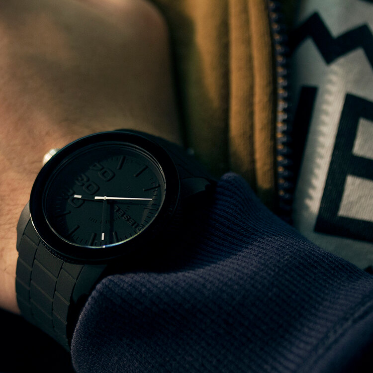 Наручные часы DIESEL Double Down, черный — фото 1