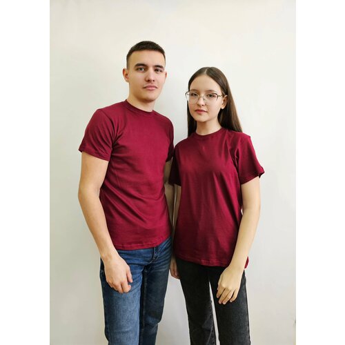 фото Футболка wellwear, размер 52, бордовый