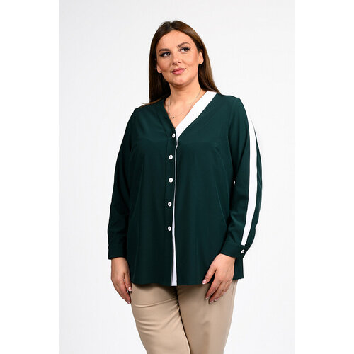 Блуза SVESTA, размер 64, зеленый брюки svesta размер 64 зеленый