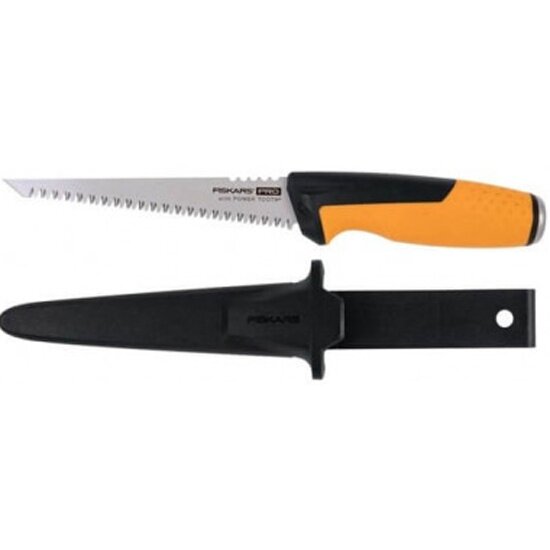 Пила Fiskars зубчатая с ножнами PowerTooth 8 зубьев на дюйм (1062935)