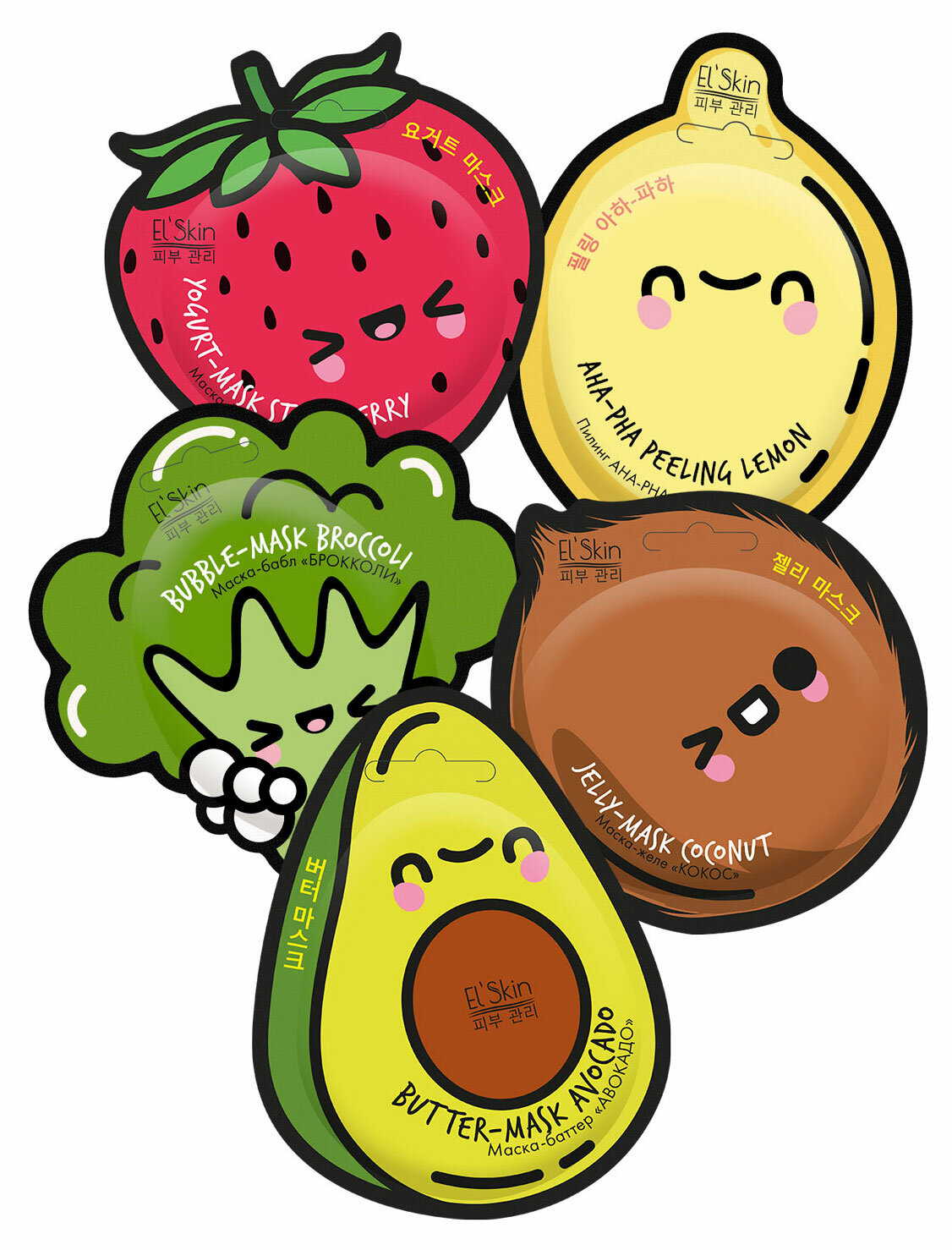 Набор масок подарочный Elskin beauty вкусняшки - фото №7
