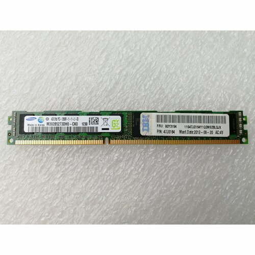 Оперативная память IBM 90Y3154 4GB 1600MHz DDR3 RDIMM 2Rx8 PC3-12800 CL11 ECC Registered серверная M392B5273DH0 47J0164 90Y3148 90Y3154 100000₽