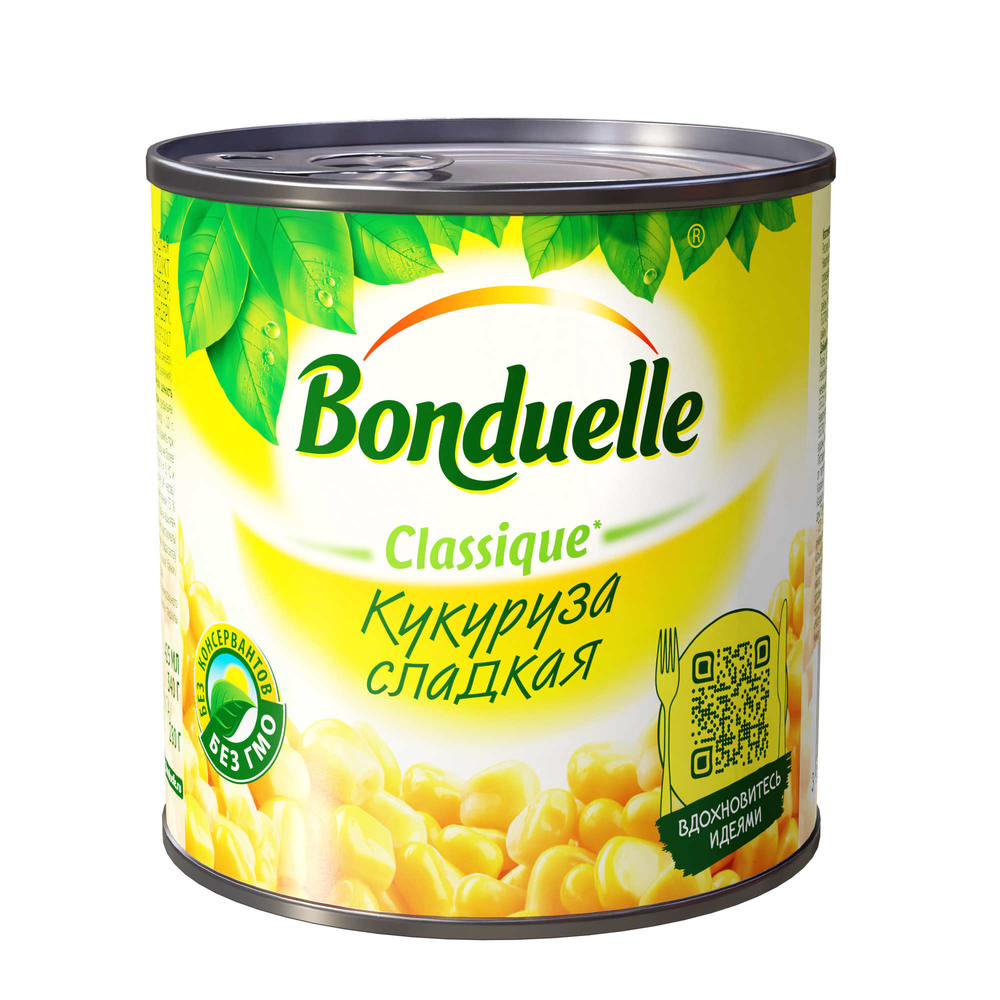 Кукуруза молодая Bonduelle, 340 г, 425 мл