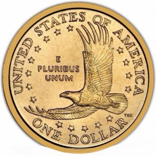 Монета 1 доллар Парящий орел. Сакагавея. Коренные американцы. США P 2002 UNC монета 1 доллар парящий орел сакагавея коренные американцы сша 2003 г в монета unc