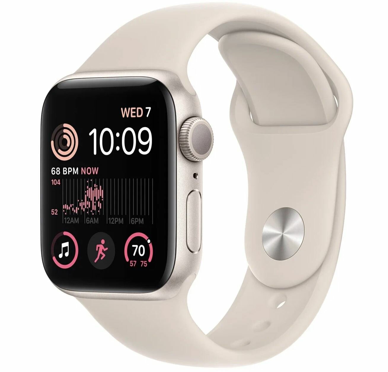 Умные часы Apple Watch Series SE Gen 2 2023 40 мм Aluminium Case GPS, starlight Sport Band