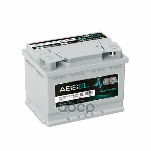 Аккумулятор Absel Selection Evo 12V 60Ah 610A 242X175x190 Din Type Пп ABSEL арт QX543123 13669₽