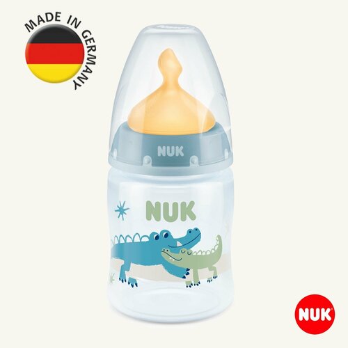 фото Nuk fc+ бутылочка из полипропилена с индикатором температуры 150 мл с соской из латекса с отверстием м, 0-6 месяцев