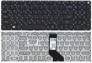 Клавиатура для Acer Aspire E5-523G черная без рамки