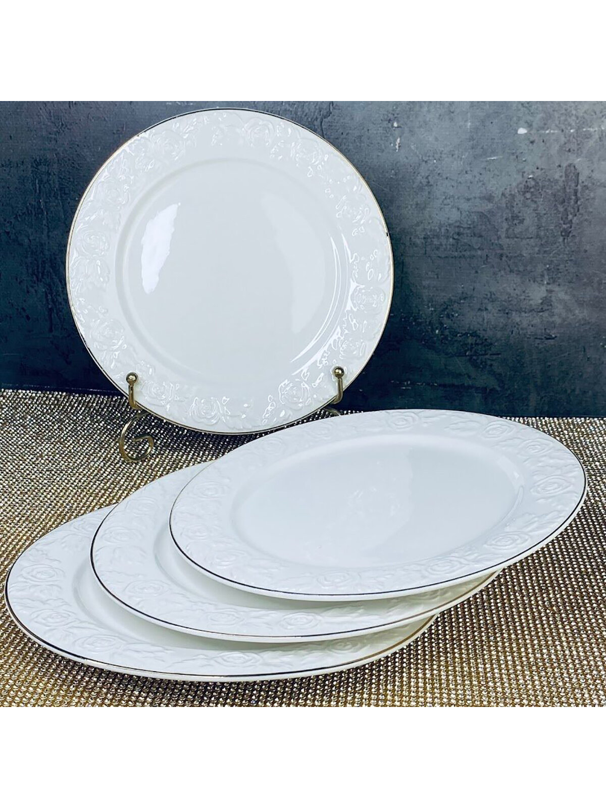 Набор тарелок Lenardi, 6 шт 21,5 см, форфоровый