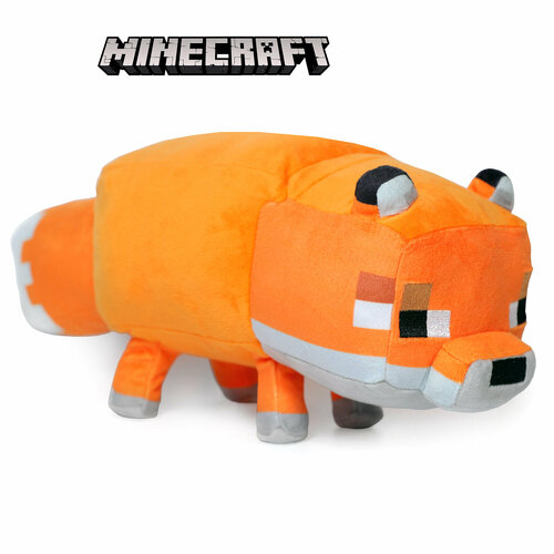 мягкая игрушка плюшевый minecraft майнкрафт белый медведь 25 см Мягкая игрушка Лиса из игры Майнкрафт 33 см