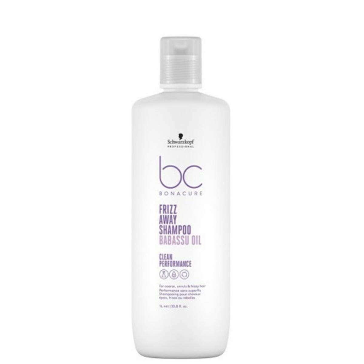 Schwarzkopf BC Bonacure Frizz Away - Шампунь для жестких и непослушных волос 1000 мл