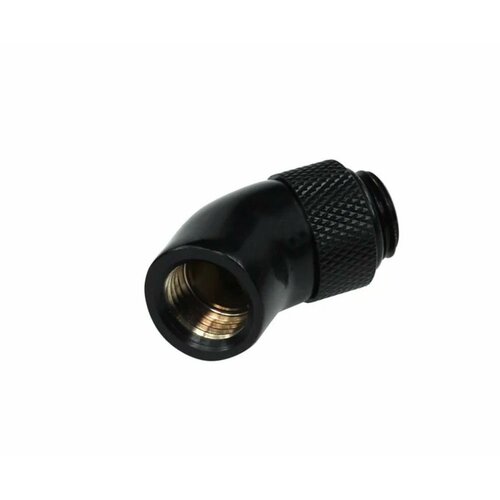 Фитинг Alphacool HF с внешней резьбой 45 градусов , вращающийся - глубокий черный