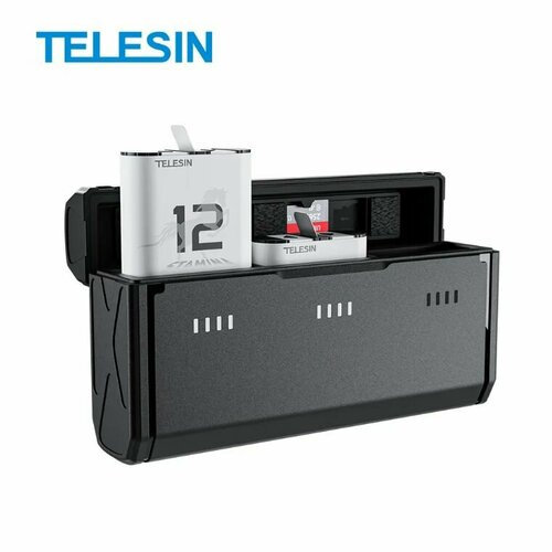 Зарядное устройство Telesin для 3х АКБ GoPro HERO9101112 Black 2 АКБ STAMINA S0-ECB-01-TGP 7550₽