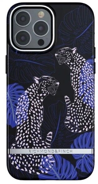 Чехол Richmond & Finch для iPhone 13 Pro, цвет "Синий гепард" (Blue Cheetah) (R47010)