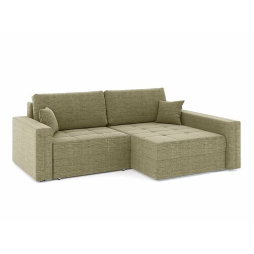 Угловой диван Брест 2 секции Рогожка Дрим Дарк Беж