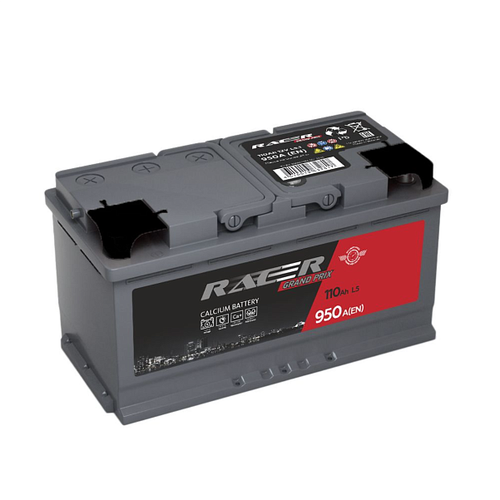 Аккумулятор автомобильный RACER Grand Prix L51 110Ah 1050A ПП 353х175х190 L5 353x175x190 10700₽