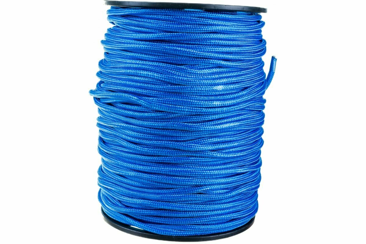 Эбис Верёвка плетёная ПП 8 мм (200 м) синяя 72221