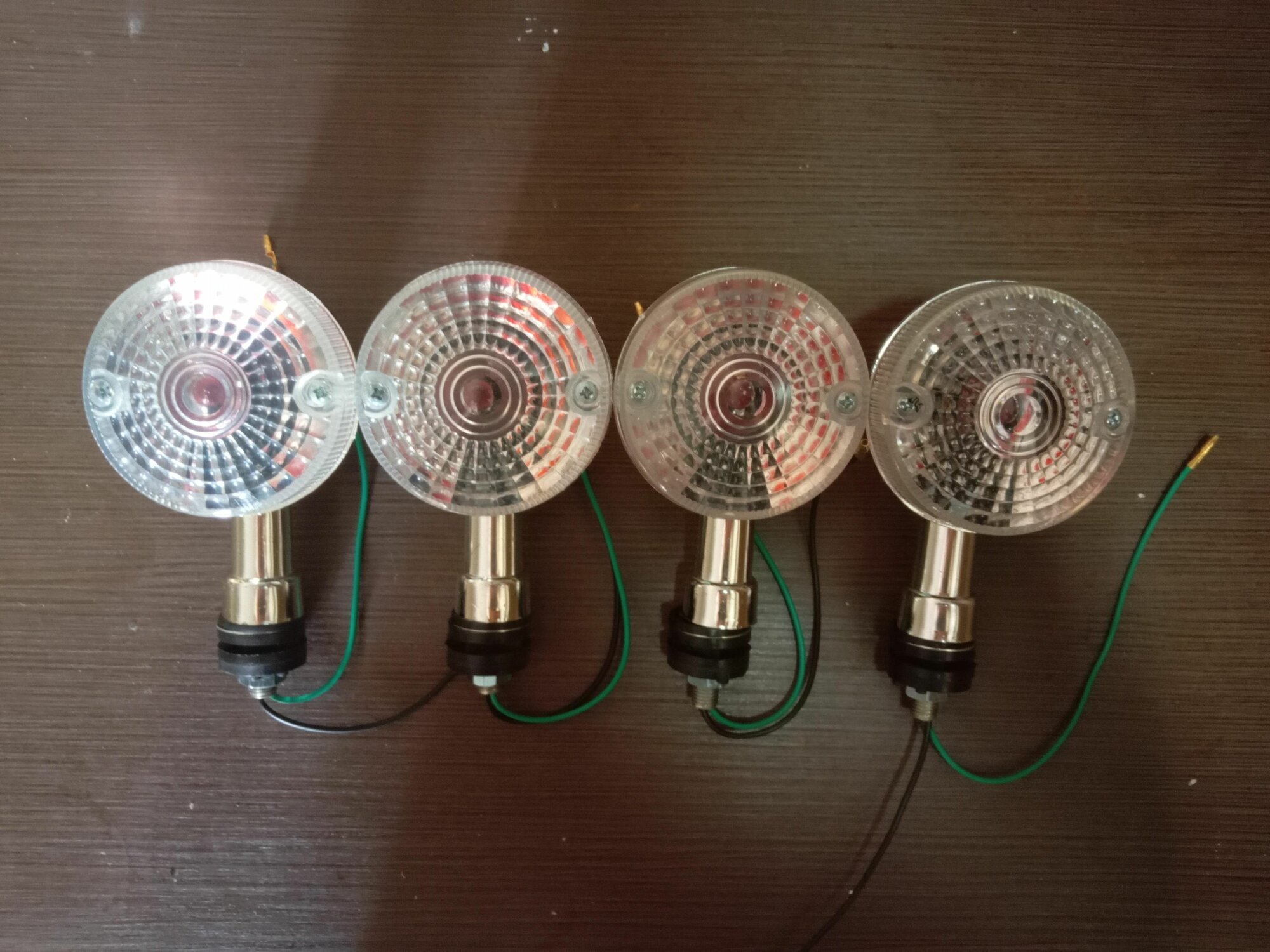 фото Поворотники (BF-22) круглый Иж Планета Спорт хром (в компл. 4 шт.)